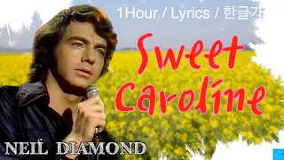 Sweet Caroline (Neil Diamond) 1Hour/Lyrics/1시간듣기/한글가사