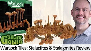 WarLock Tiles: Stalactites & Stalagmites - WizKids 4D Settings Caverns Prepainted Minis Terrain