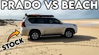 PRADO VS BEACH // INSANE BEACH DRIVING In My New Stock Prado // Elim Beach Camp Pt. 2