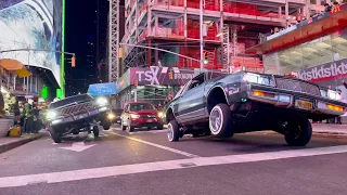 Lowriders in Time Square! New York City Cruise! Kiefer D Film!