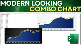 Modern Line Area Chart in Excel | How to Make a Beautiful Design Chart