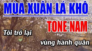 Mùa Xuân Lá Khô Karaoke Tone Nam Karaoke Đăng Khôi - Beat Mới