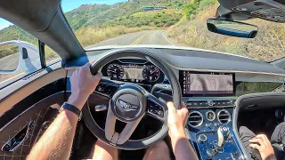 2023 Bentley Continental GT Speed - POV Canyon Blast (Binaural Audio)