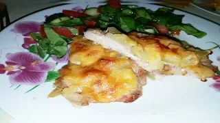 ЗАПЕЧЕННОЕ МЯСО С АНАНАСАМИ В ДУХОВКЕ!Ароматное,сочное,вкусное!