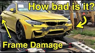 I Bought a Frame Damaged BMW M4 From Salvage Auction It WAS WORSE THAN I THOUGHT