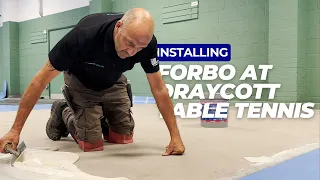 FLR Group Install Forbo Sports Flooring at Draycott Table Tennis Centre