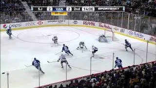 Vancouver Canucks vs San Jose Sharks Highlights 1/21/12