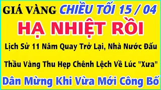 Giá vàng hôm nay 9999 ngày 15/4/2024 | GIÁ VÀNG MỚI NHẤT || Xem bảng giá vàng SJC 9999 24K 18K 10K