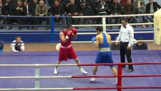 BOXING FINAL14 april 2017 60kg.RED Otar Eranosyan GEO VS Gabil Mamedov RUS – RED WP 3:2.