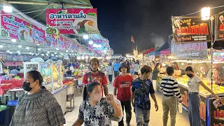 Amazing Thai Street Food Festival Temple Fair in Bangkok, Thailand!🇹🇭