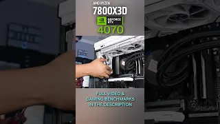 Ryzen 7 7800X3D + RTX 4070 Build. Full Vid & Gaming benchmarks in the description.