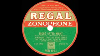 1933 Ambrose - Night After Night (Sam Browne, vocal)