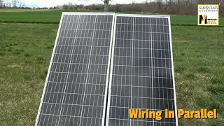 How and why to wire solar panels in parallel