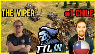 EL MEJOR DE CHILE VS THE VIPER POR LIGA DE TITANES  Age of Empires 2!!