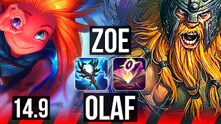 ZOE vs OLAF (TOP) | 9/3/14, 600+ games | NA Master | 14.9