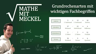 Grundrechenarten mit wichtigen Fachbegriffen | MatheMitMeckel macht's möglich!