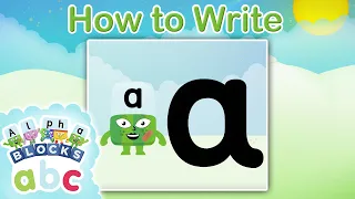 @officialalphablocks - Learn How to Write the Letter A | Curly Line | How to Write App