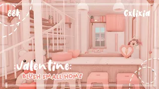 BLOXBURG | Valentine 💗 Blush Aesthetic Small Home 🏠 | Speedbuild | $88k