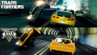 GTA 5 - TRANSORMERS New Camaro Scene Comparison