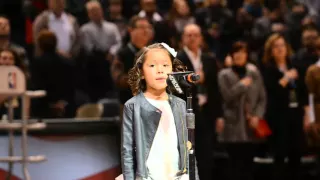 Liamani- Singing the National Anthem for Bucks 2nd