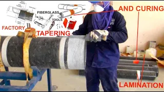 How to Fabricate a GRE Pipe: Tapering, Curing, Lamination in Factory by OTA Fiberglass