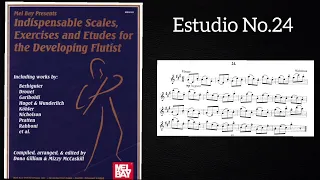 Estudio No. 24 - Indispensable Scales, Exercises and Etudes for the Developing Flutist