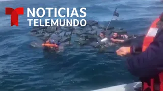 Rescatan a traficantes de drogas varados en alta mar | Noticias Telemundo