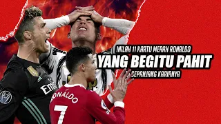 Inilah Moment Ketika Ronaldo Mendapat 11 Kartu Merah Yang Begitu Pahit Dalam Karir Sepakbolanya