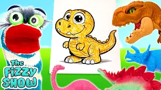 Fizzy & Phoebe Learn Dinosaurs Names With Surprise Dino Eggs | Fun Videos For Kids