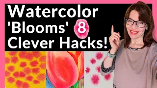 8 Clever HACKS to Use Watercolor Blooms in your Paintings!