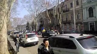 Активисты провели "антистояновский" автопробег в Одессе.
