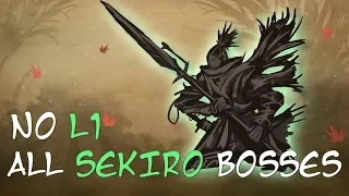 Sekiro All Bosses But No L1 Deflect/Guard