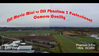 Mavic Mini vs Phantom 3 Pro Camera Comparison