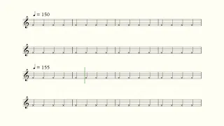 BPM 100-200 Smart Metronome (Accelerating Tempo)