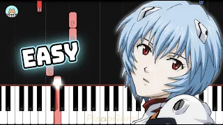 Neon Genesis Evangelion OP - "A Cruel Angel's Thesis" - EASY Piano Tutorial & Sheet Music