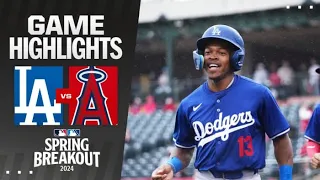 Dodgers vs. Angels | 2024 Spring Breakout Highlights