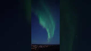 A Timelapse of Northern Lights, Aurora Borealis, Filmed in the Sky