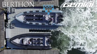 Gemini Waverider 780 & 880 X Series with their custom built floating dock by Versadock