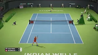 Daria Kasatkina vs Caroline Wozniacki - BNP Paribas Open - AO Tennis PS4 Gameplay