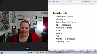 Zelda Fitzgerald Lecture 1
