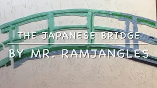 1. Water Lilies & The Japanese Bridge Yarn Painting Time Lapse: The Bridge