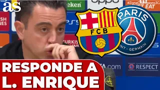 XAVI responde a LUIS ENRIQUE enfadado: ARAÚJO, MBAPPÉ, expulsión... | FC BARCELONA 1 - PSG 4