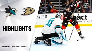 NHL Highlights | Sharks @ Ducks 11/14/19