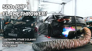 WE TURNED THIS CLA45S INTO A 500+BHP FLAMETHROWER!
