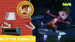 A GRANDE DETETIVE ESQUILETE | ALVINNN!!! E OS ESQUILOS | CLIPES MUSICAIS | Mundo Gloob