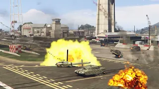 Ukrainian Top-secret Aircraft jets Hits Russian mercenary convoy with Guided missiles | GTA 5