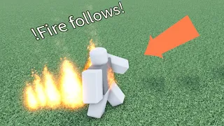 How To Make Fire Follow's a Player In Obby Creator