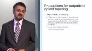 Clinical considerations in effective opioid tapering