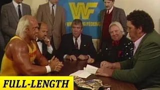 Hulk Hogan and Andre the Giant's WrestleMania III Contract Signing