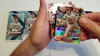 2018 Topps Chrome Baseball retail value pack opening(x3) Nice!!!